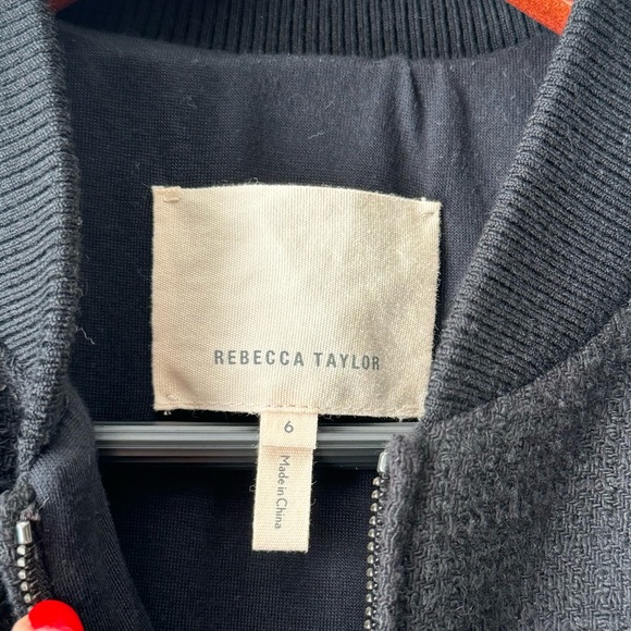 Rebecca Taylor Textured Tweed Ruffle Jacket - Picture 4 of 7